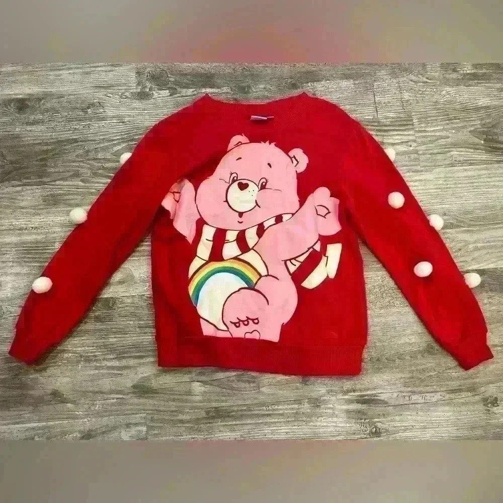 Size small Care Bears crew‎ neck pullover sweatshirt